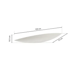 Gang|Pendellamper ^ Lindby væglampe Tommi, hvid, gips, 100 cm, E14, kan males