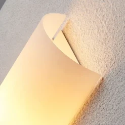 Lindby Væglamper|Væglamper > væglampe Tuli, 28 cm, glas, halvcirkelformet, E14