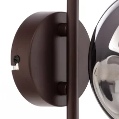 Lindby Gang|Væglamper > væglampe Valentina, E14, røggrå, glas, 28,6 cm
