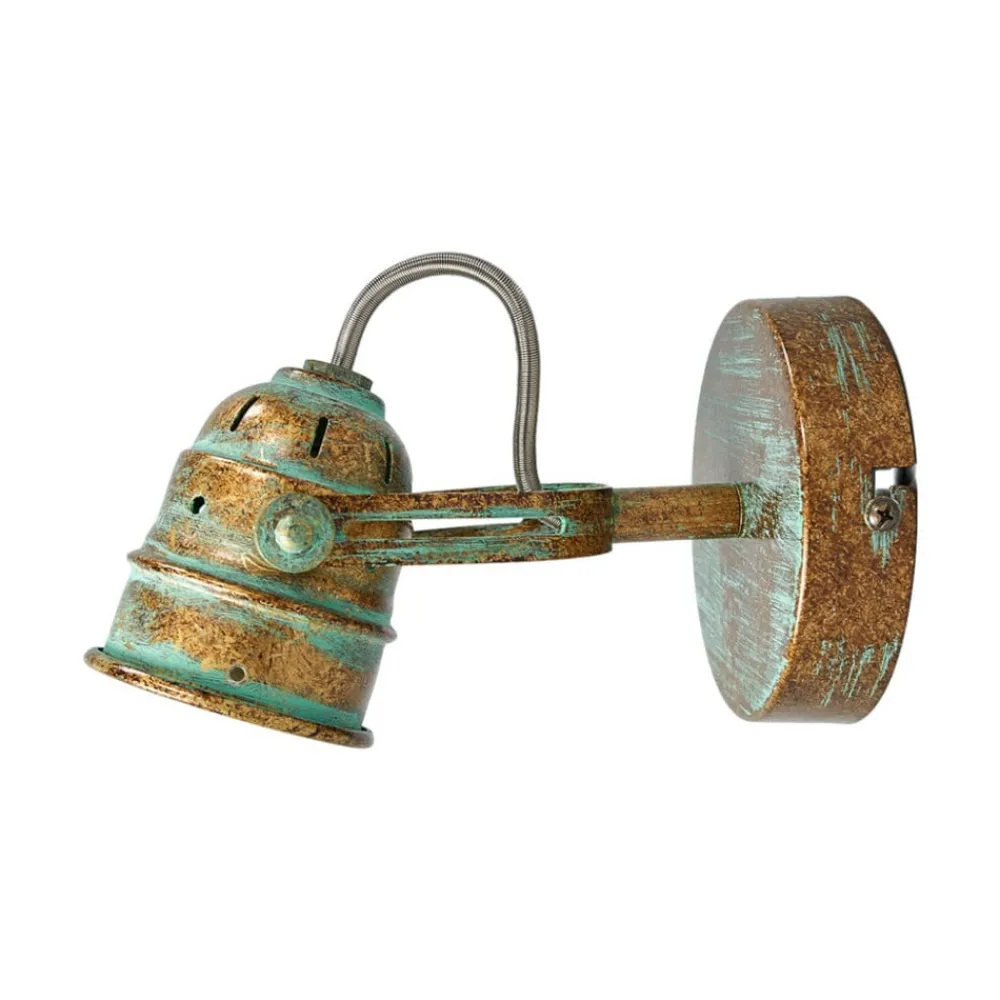 Lindby Pendellamper|Væglamper > vægspot Leonor, grøn, metal, 1 lyskilde, 9,5 cm