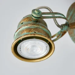 Lindby Pendellamper|Væglamper > vægspot Leonor, grøn, metal, 1 lyskilde, 9,5 cm