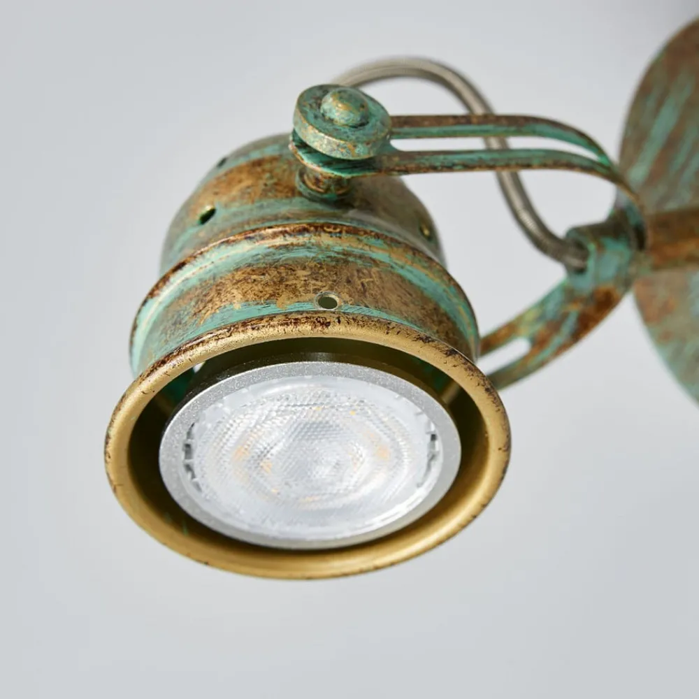 Lindby Pendellamper|Væglamper > vægspot Leonor, grøn, metal, 1 lyskilde, 9,5 cm