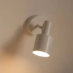 Lindby Væglamper|Væglamper > vægspot Ovelia, beige, metal, E27