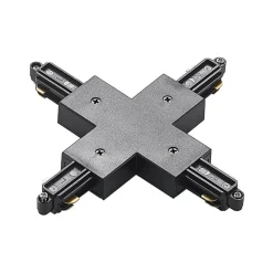 Skinnesystem ^ Lindby X-connector Linaro, sort, 1-faset system