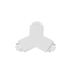 Lindby Skinnesystem > Y-stik Lumaro, hvid, 7,85 cm, plast