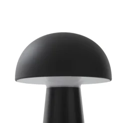 Lindby Dekorationsbelysning|Bordlamper > Zyre LED genopladelig bordlampe, sort, IP44, touchdæmper