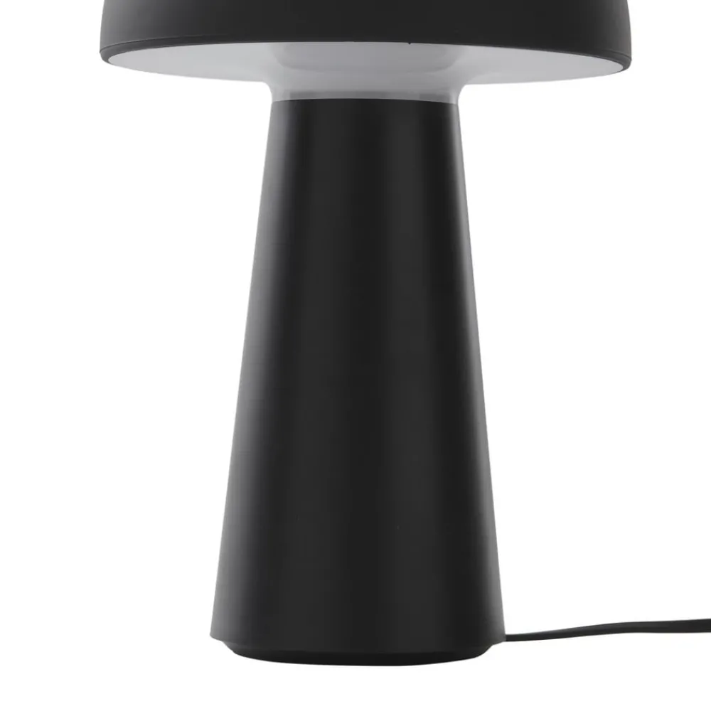 Lindby Dekorationsbelysning|Bordlamper > Zyre LED genopladelig bordlampe, sort, IP44, touchdæmper