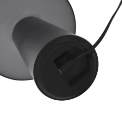 Lindby Dekorationsbelysning|Bordlamper > Zyre LED genopladelig bordlampe, sort, IP44, touchdæmper