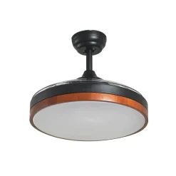 Lindby Loftventilatorer > Lindy LED-loftventilator Oras, sort, DC, støjsvag, 107 cm