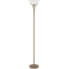 Searchlight Gulvlamper|Gulvlamper > LINEAS tidløs gulvlampe, patineret messing
