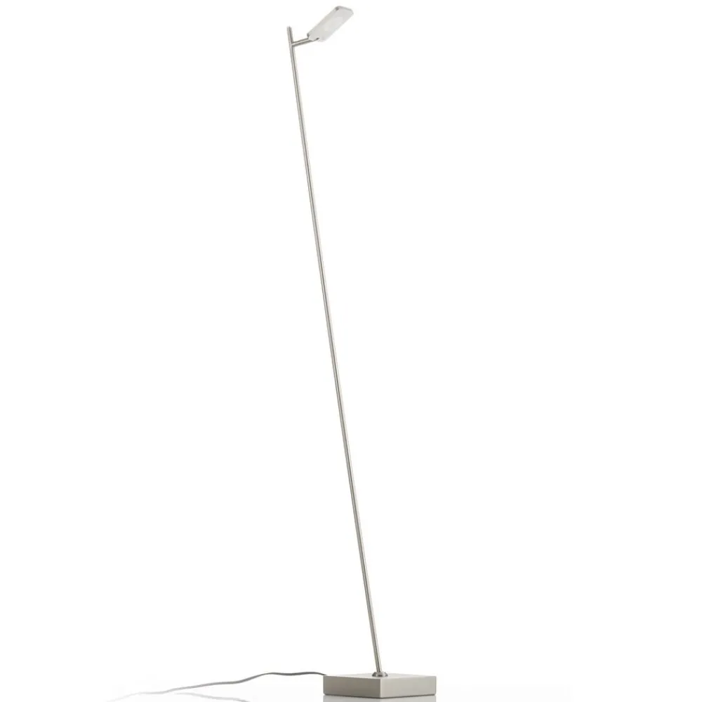 Gulvlamper ^ Freelight lock LED-gulvlampe, 1 lyskilde, stålfarvet