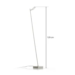 Gulvlamper ^ Freelight lock LED-gulvlampe, 1 lyskilde, stålfarvet