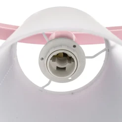Loftlamper ^ Eko-Light Loftlampe Alice, pink, tre hvide stofskærme