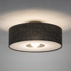Nowodvorski Lighting Loftlamper > Loftlampe Amarela M, sort melange, tekstil, E27