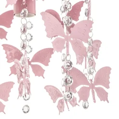 Eko-Light Loftlamper > Loftlampe Angelica i pink med sommerfugle