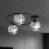 Loftlamper ^ Euluna Loftlampe Ascella, 3 lyskilder, sort/grafit
