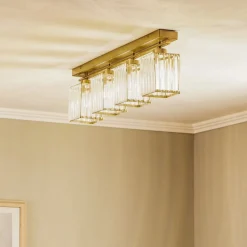 Avonni Loftlamper > Loftlampe AV-1795-4EY 4 lyskilder, antik guld