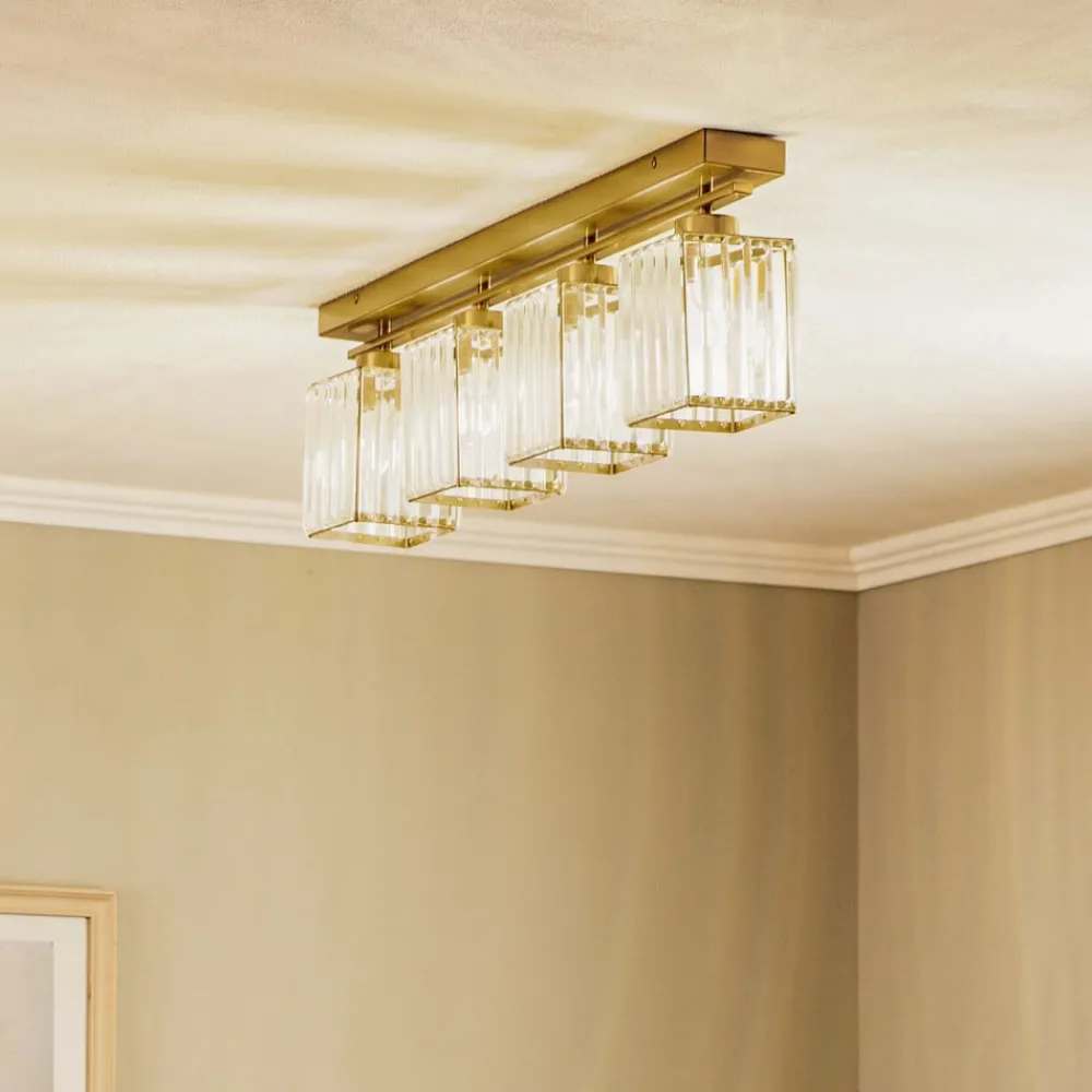 Avonni Loftlamper > Loftlampe AV-1795-4EY 4 lyskilder, antik guld