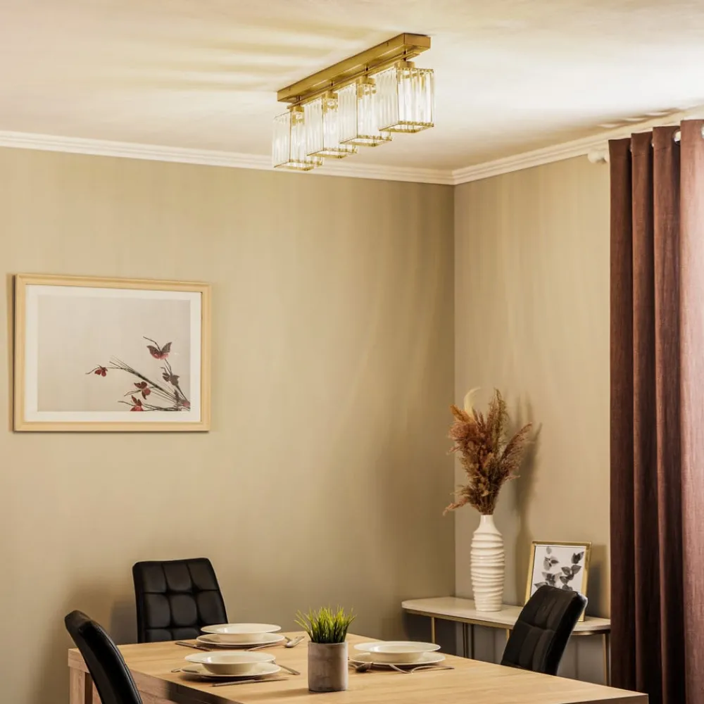 Avonni Loftlamper > Loftlampe AV-1795-4EY 4 lyskilder, antik guld