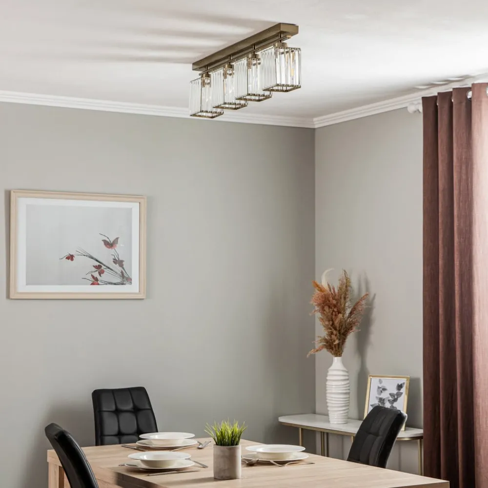 Avonni Loftlamper > Loftlampe AV-1795-4EY 4 lyskilder, antik guld