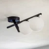 SIGMA Loftlamper > Loftlampe Baleo, sort/opal, 2 lyskilder