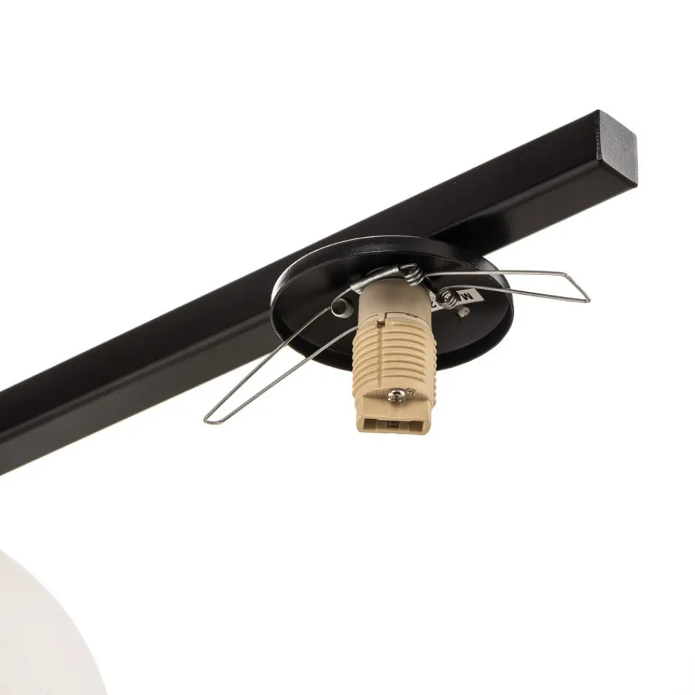 SIGMA Loftlamper > Loftlampe Baleo, sort/opal, 2 lyskilder