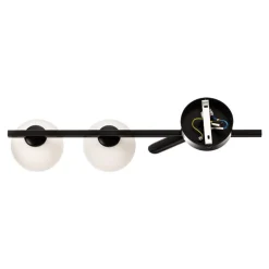 SIGMA Loftlamper > Loftlampe Baleo, sort/opal, 2 lyskilder