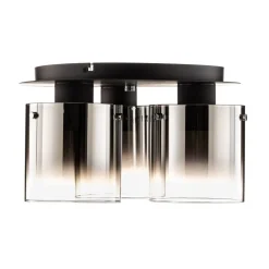 Loftlamper ^ Brilliant Loftlampe Beth med røgglas, 3 lyskilder