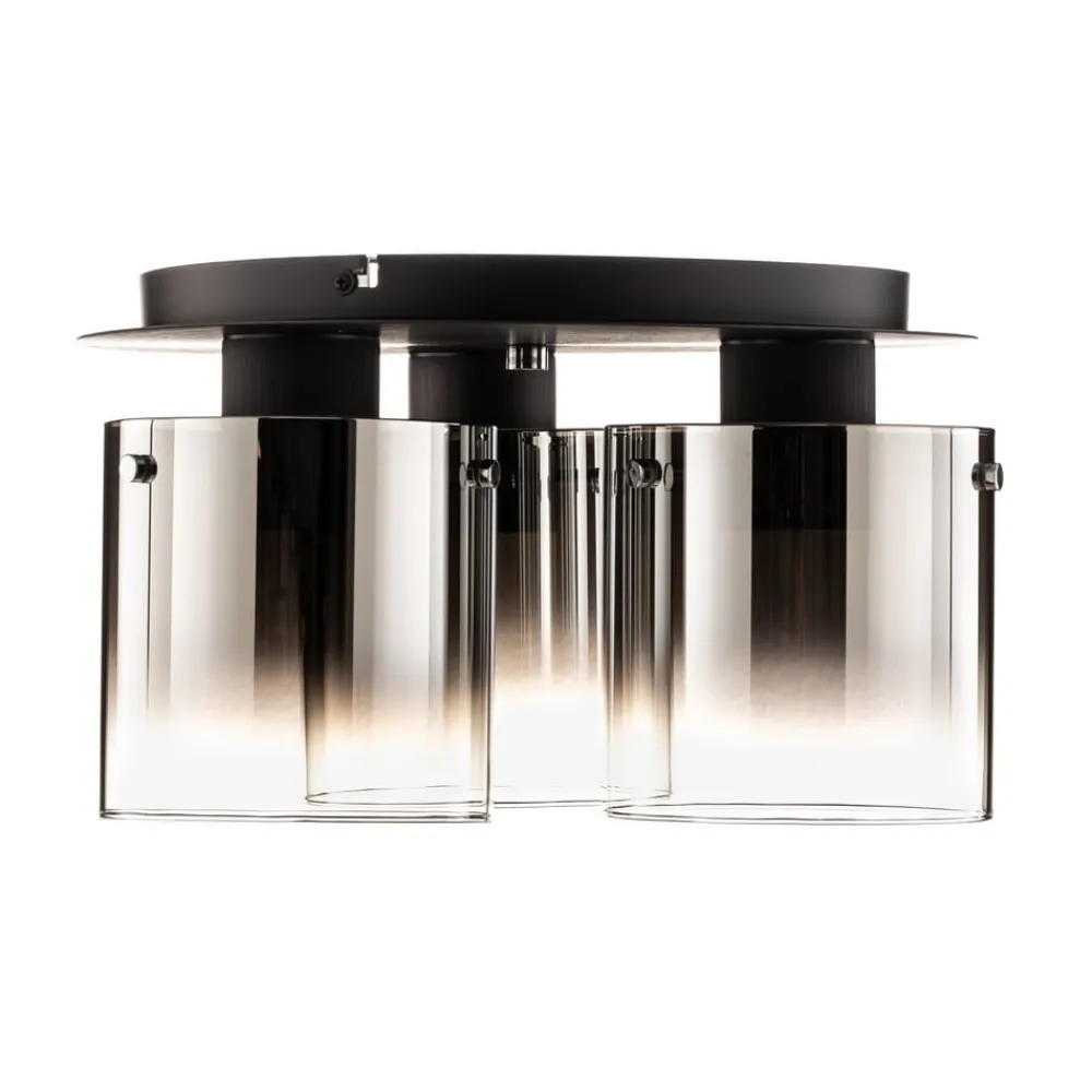 Loftlamper ^ Brilliant Loftlampe Beth med røgglas, 3 lyskilder