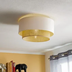 Duolla Loftlamper|Loftlamper > Loftlampe Boho, Ø 45 cm ecru/jute