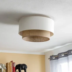 Duolla Loftlamper|Loftlamper > Loftlampe Boho, Ø 45 cm ecru/jute