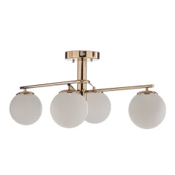 Lucea Gang|Loftlamper > Loftlampe Bumerang, guld, 4 lyskilder
