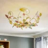 Luminex Gang|Loftlamper > Loftlampe BUTTERFLY, creme/grøn/rosa, stål, 3 lyskilder