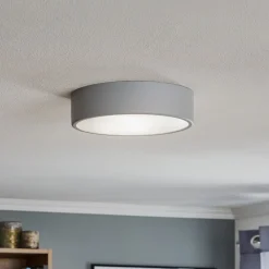 Loftlamper ^ TEMAR LIGHTING Loftlampe Cleo 300, Ø 30 cm grå