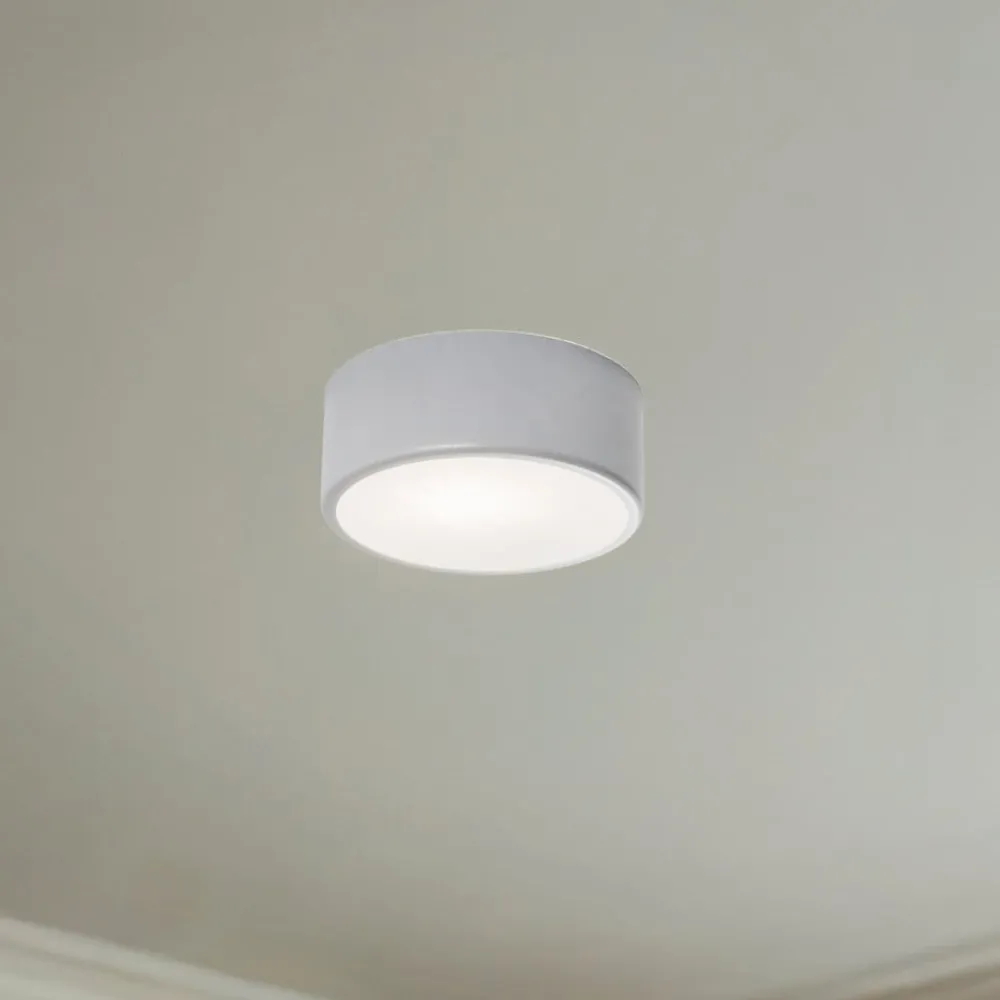 TEMAR LIGHTING Loftlamper|Loftlamper > Loftlampe Cleo, Ø 20 cm, IP54, grå, metal, E27