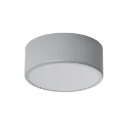 TEMAR LIGHTING Loftlamper|Loftlamper > Loftlampe Cleo, Ø 20 cm, IP54, grå, metal, E27