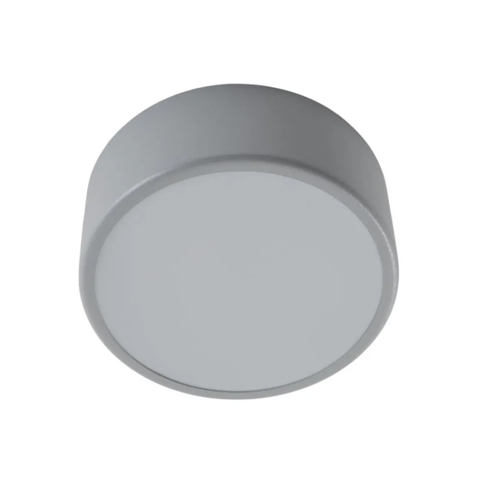 TEMAR LIGHTING Loftlamper|Loftlamper > Loftlampe Cleo, Ø 20 cm, IP54, grå, metal, E27
