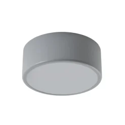 TEMAR LIGHTING Loftlamper|Loftlamper > Loftlampe Cleo, Ø 20 cm, IP54, grå, metal, E27