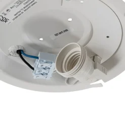 TEMAR LIGHTING Loftlamper|Loftlamper > Loftlampe Cleo, Ø 20 cm, IP54, grå, metal, E27