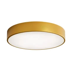 Loftlamper|Loftlamper ^ TEMAR LIGHTING Loftlampe Cleo, Ø 50 cm, IP54, guldfarvet, metal, E27