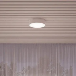 TEMAR LIGHTING Loftlamper|Loftlamper > Loftlampe Cleo, Ø 50 cm, IP54, hvid, metal, E27