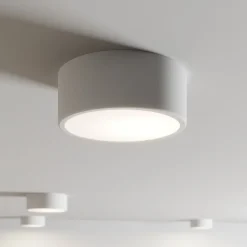 TEMAR LIGHTING Gang|Loftlamper > Loftlampe Cleo, Ø 20 cm, IP20, hvid, metal, E27