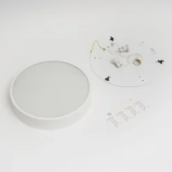 TEMAR LIGHTING Gang|Loftlamper > Loftlampe Cleo, Ø 40 cm, IP20, hvid, metal, E27