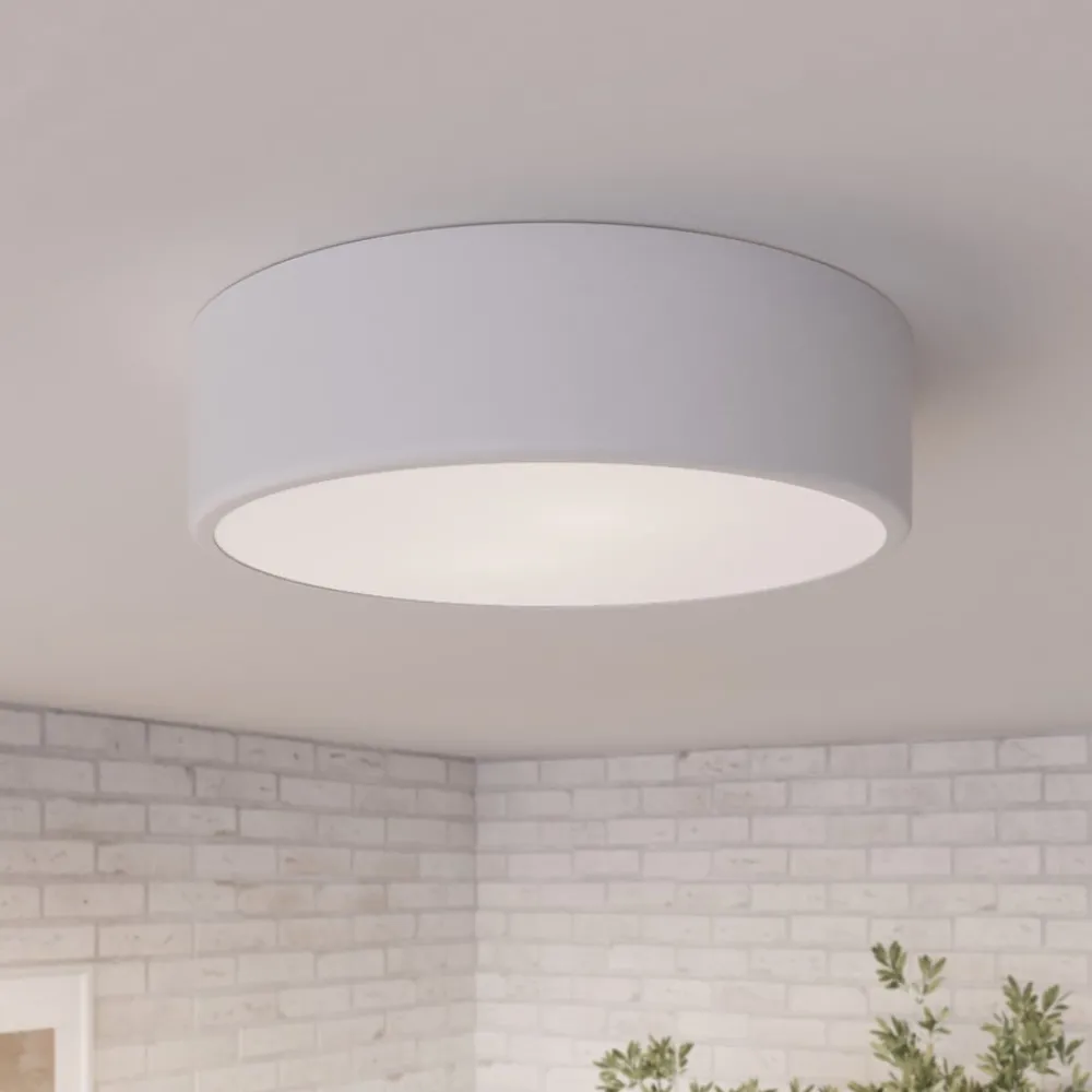 Gang|Loftlamper ^ TEMAR LIGHTING Loftlampe Cleo, Ø 30 cm, IP20, hvid, metal, E27