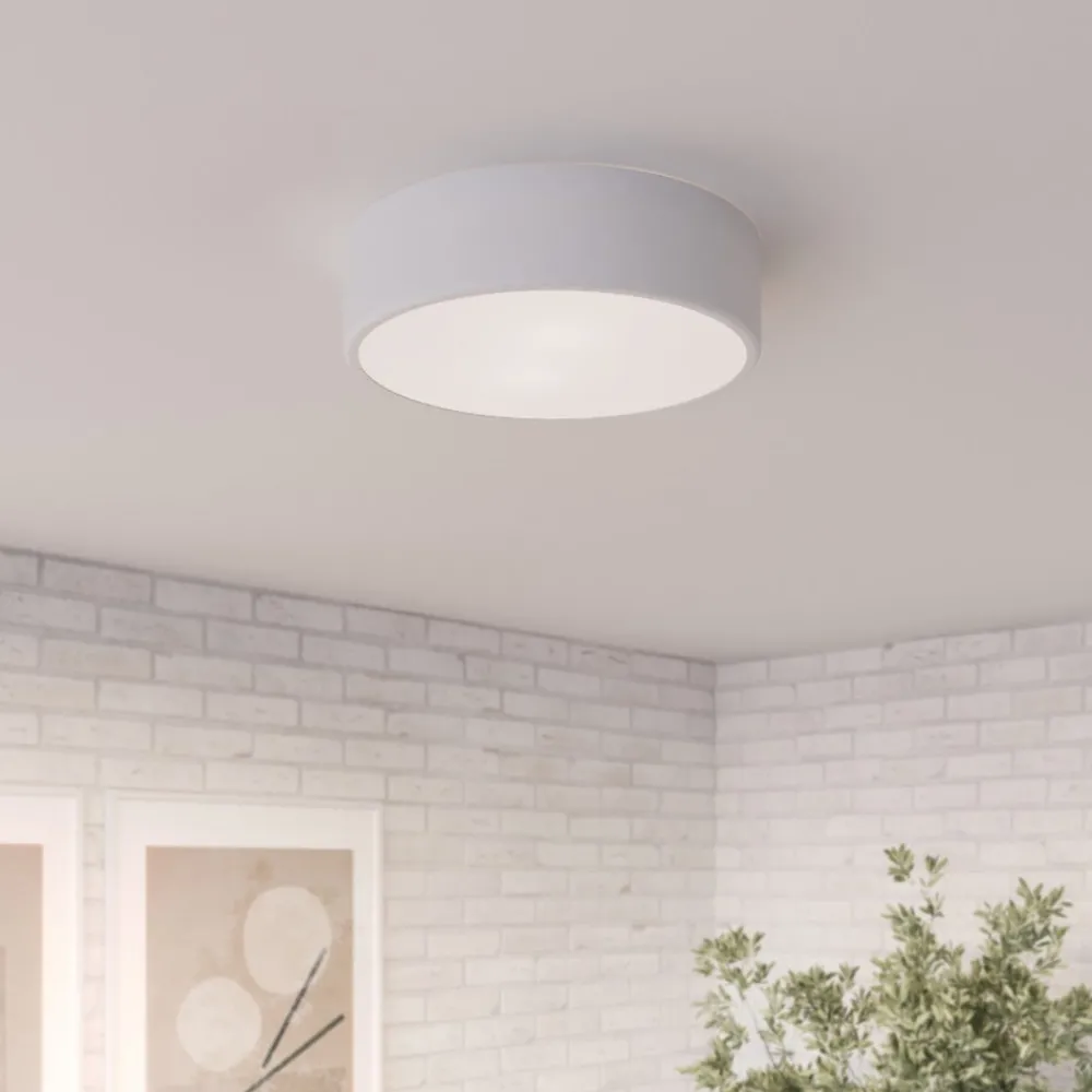 Gang|Loftlamper ^ TEMAR LIGHTING Loftlampe Cleo, Ø 30 cm, IP20, hvid, metal, E27