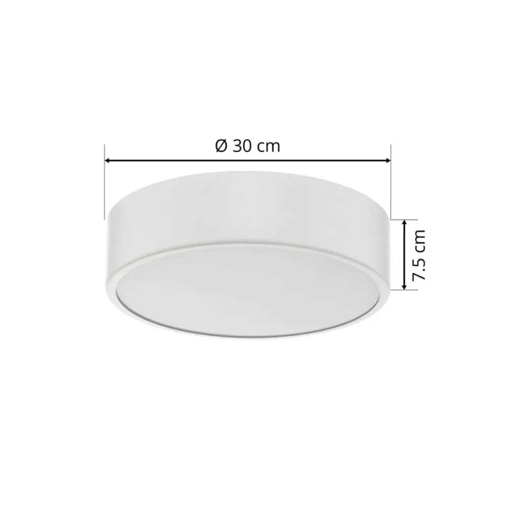 Gang|Loftlamper ^ TEMAR LIGHTING Loftlampe Cleo, Ø 30 cm, IP20, hvid, metal, E27