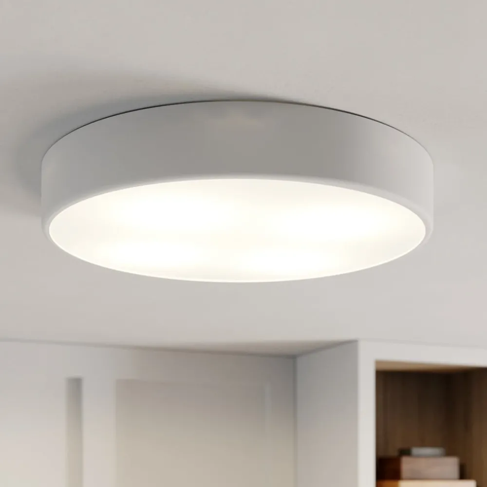 TEMAR LIGHTING Gang|Loftlamper > Loftlampe Cleo, Ø 50 cm, IP20, hvid, metal, E27