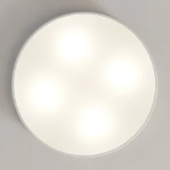 TEMAR LIGHTING Gang|Loftlamper > Loftlampe Cleo, Ø 50 cm, IP20, hvid, metal, E27