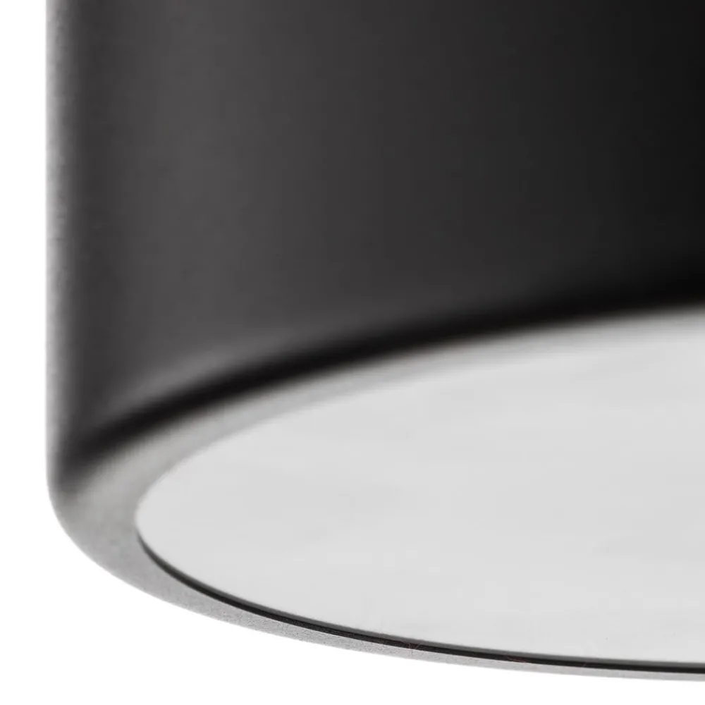 TEMAR LIGHTING Loftlamper|Loftlamper > Loftlampe Cleo, Ø 20 cm, IP20, sort, metal, E27