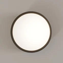 TEMAR LIGHTING Loftlamper|Loftlamper > Loftlampe Cleo, Ø 20 cm, IP20, sort, metal, E27
